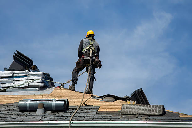 Professional Roof Installation technician working in Canton, CT